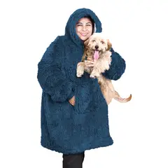 DORAL - Manta Polerón con Capucha Hoodie Sherpi Full Colores Variados