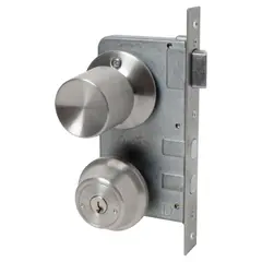 SCANAVINI - Cerradura de pomo doble pitón para puerta principal acero