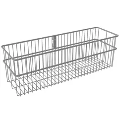 DUCASSE - Canasto metálico 140 mm blanco para pilar ranurado