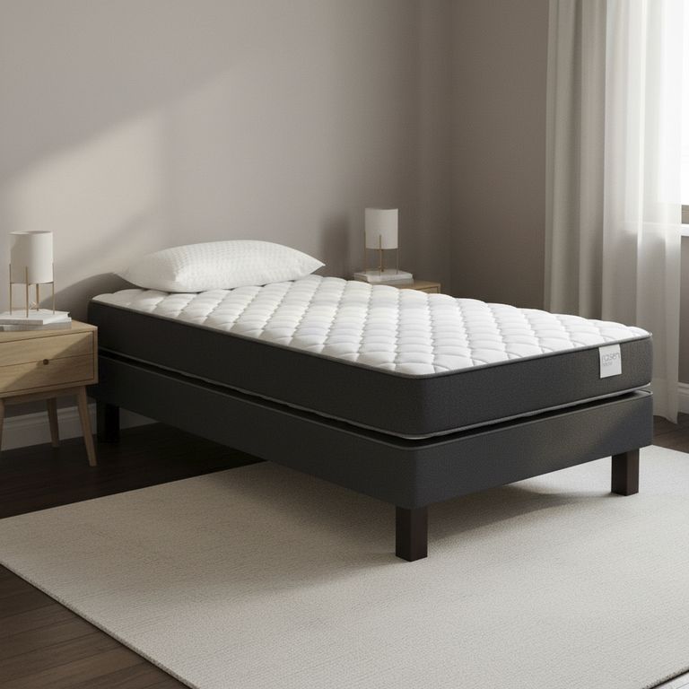 ROSEN Cama 1 plaza Europea Wave Gris