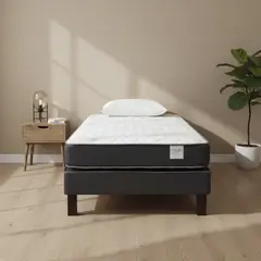 ROSEN - Cama 1.5 plazas Europea Wave Grafito