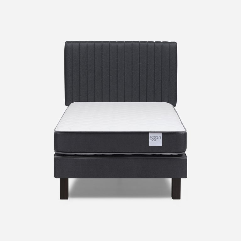 ROSEN Cama 1 plaza Europea Wave Gris