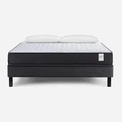 ROSEN - Cama 2 Plazas Europea Wave Grafito
