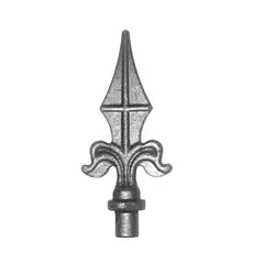 ARTEFERRO - Pack 20 un Punta de Lanza Estampada en fierro base diámetro 12mm H 125mm