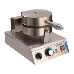 VENTUS - Wafflera Eléctrica Industrial 1 Plato Con Timer Y Alarma