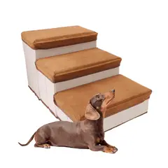 LERNEN - Escalera Para Perros Y Gatos Con Estantes Guardadores