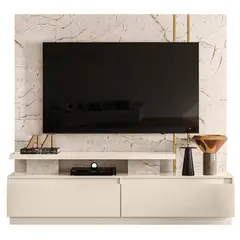 ALTAVISION - Home TV 75 " New Apolo Cala Blanco Marmolado 183x175x40.5 cm