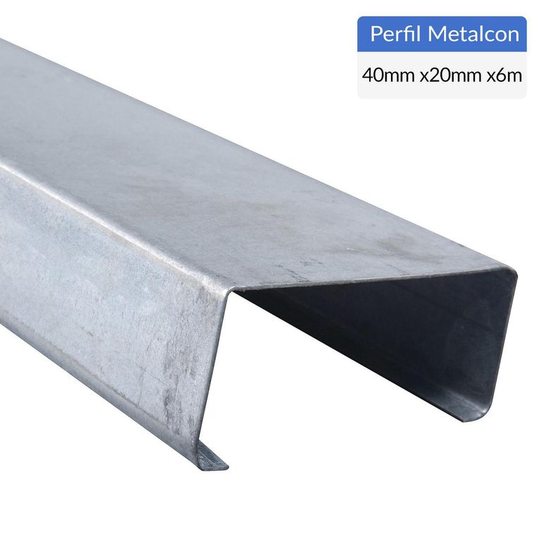 Perfil C Metalcon Estructural Metal 20x40x0,85 mm 6 m