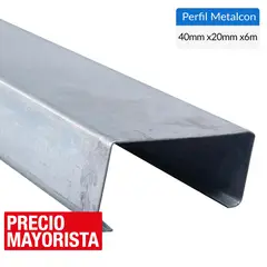 GENERICO - Perfil C Metalcon Estructural Metal 20x40x0,85 mm 6 m