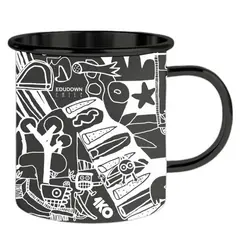 1KO - Tazón 450 ml Metal Blanco/negro