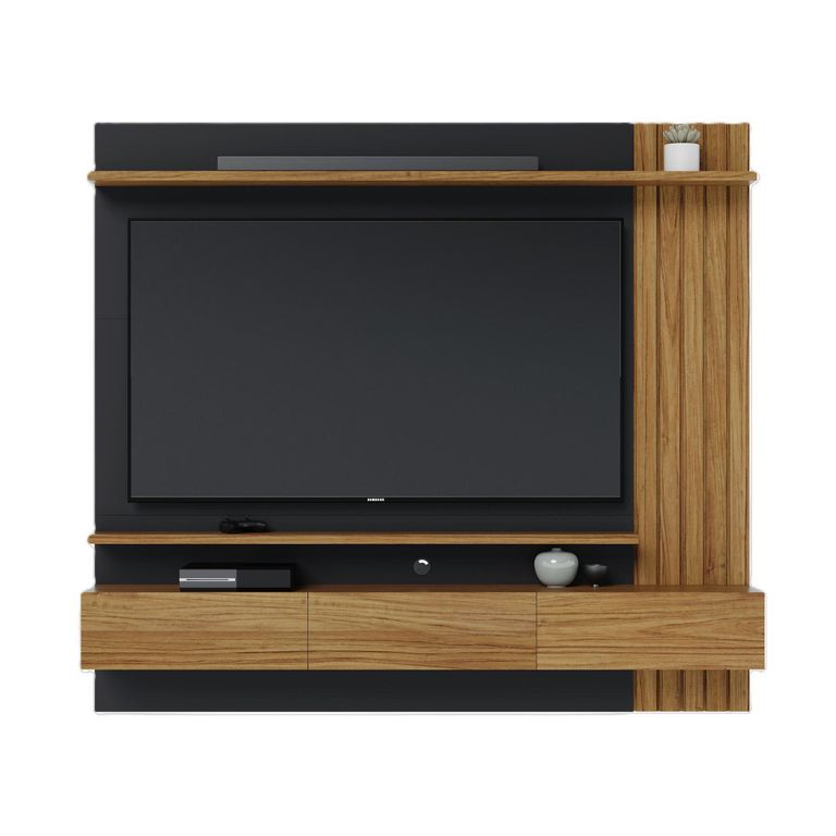 Home 70 " Juriti Noce/preto 180x162x32.8 cm