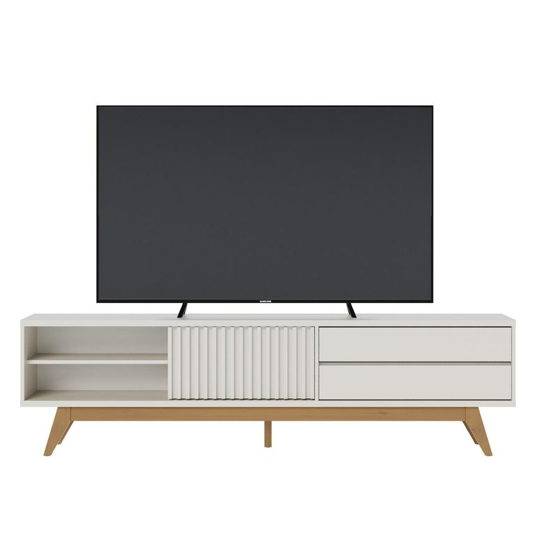 Rack TV 75 " Venezza OFF White/Freijo 200x55.2x37.3 cm