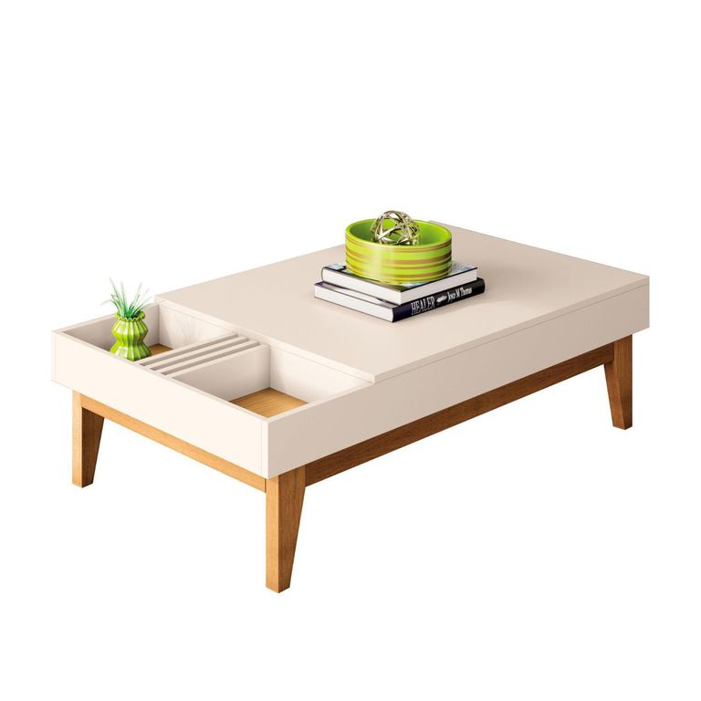 Mesa de centro Vitta OFF White 60x117x32 cm