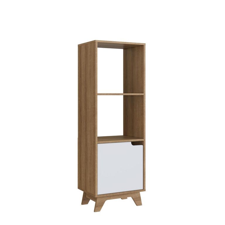 Estante MDP 2 Nivel(es) 36.8x130x33.5 cm Miel blanco