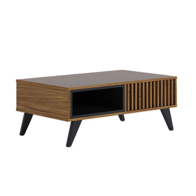 Mesa de centro Jeri Preto/Noce 54x90.5x35.2 cm