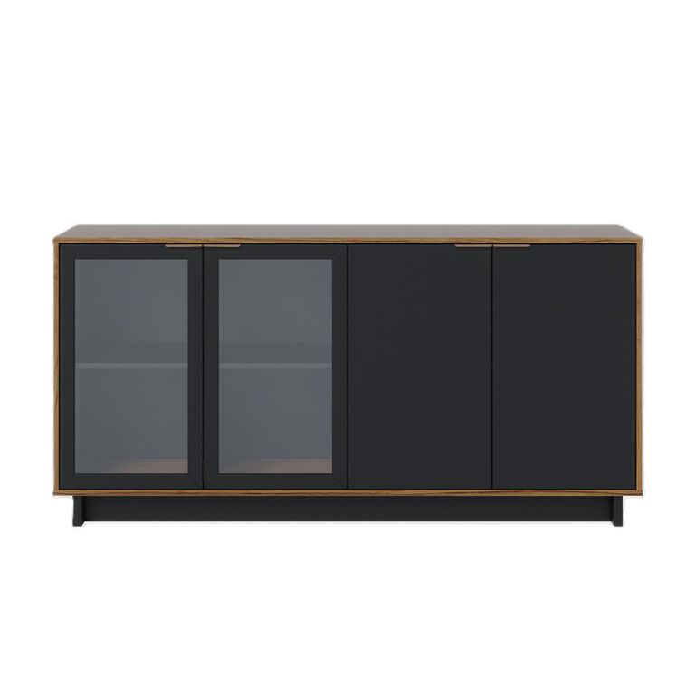 Buffet Vittoria Preto/Noce 42.8x160x80.3 cm