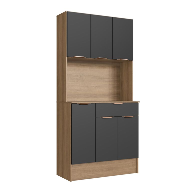 Mueble Kit Cocina 81 Cm 6 Puertas Y 1 Cajón