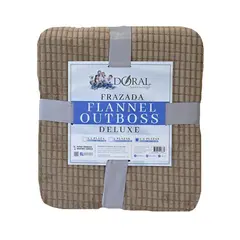 DORAL - Frazada Deluxe 2 plazas Café