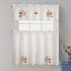 DORAL - Set de Cortinas De cocina 148x40 cm Mix