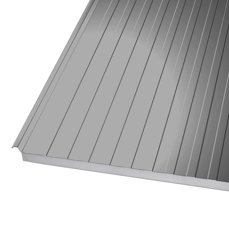 Panel Zincpol Zincalum - poliestireno 114x366 cm 2 cm zincalum