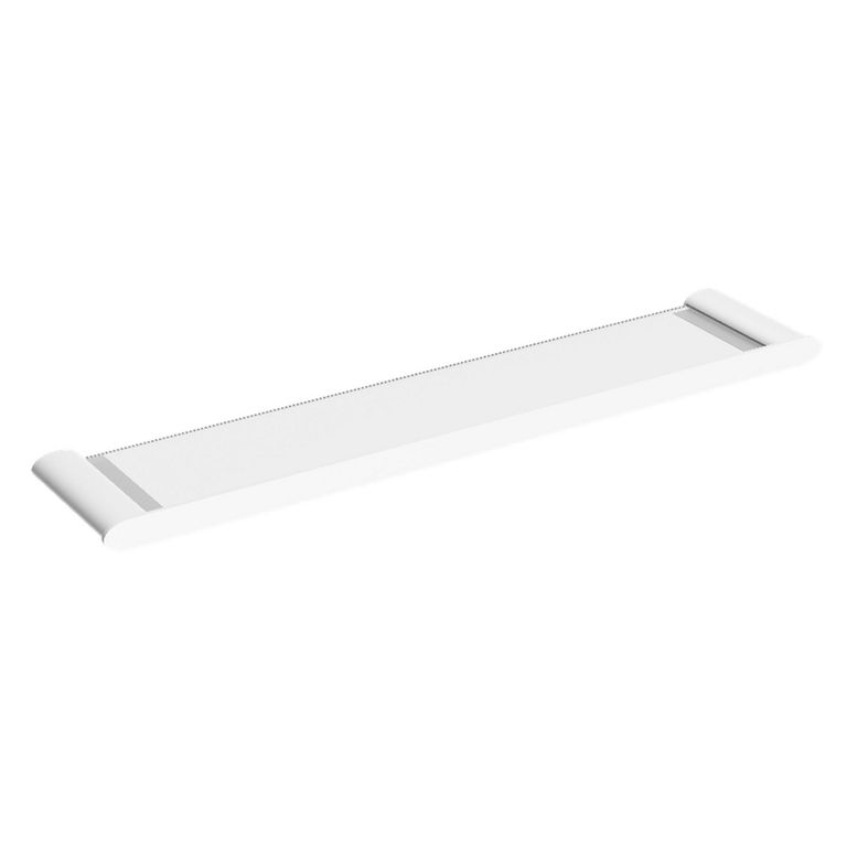 Repisa vidrio blanco mate 50 cm