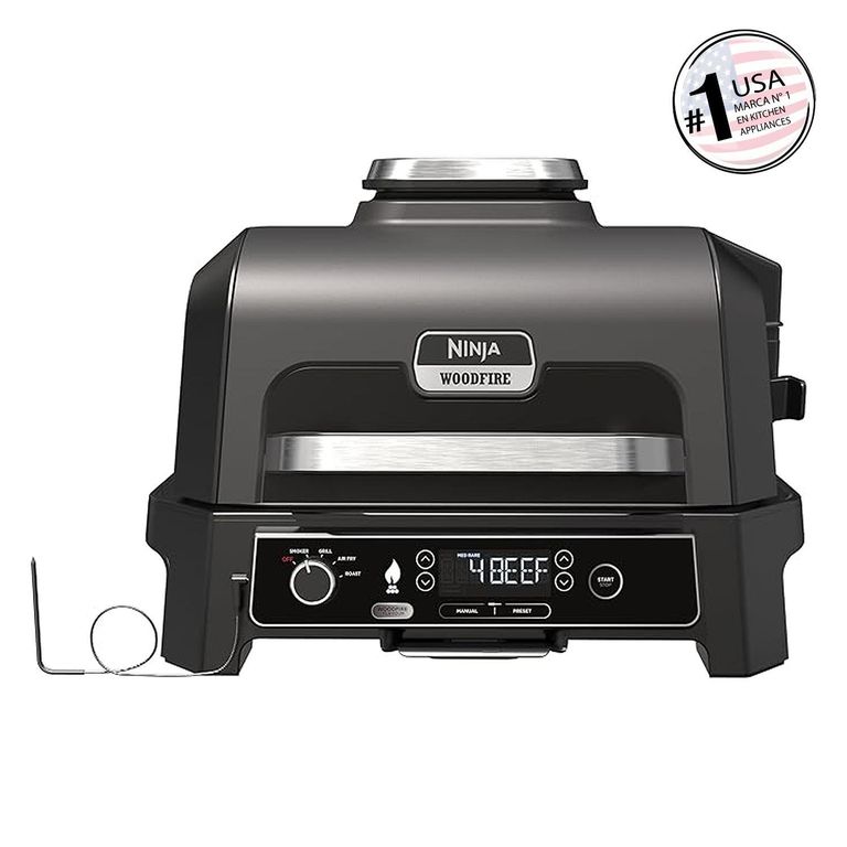 Parrilla XL con Ahumador Eléctrica 1700 W Negro OG850EU