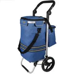 CARRY ALL - Carro de compras plegable Perth 52 l feria azul