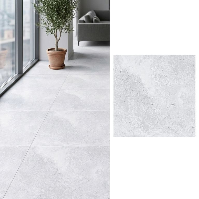 Porcelanato 60x60 cm Apriko Silver Gris 1.44 m2
