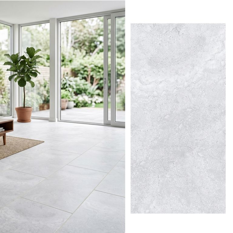 Porcelanato 60x120 cm Apriko Silver Gris 1.44 m2