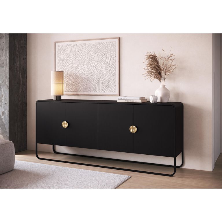 Buffet 28075 Negro 37.5x180x75 cm