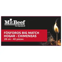 MR BEEF - Fósforos Chimenea 40