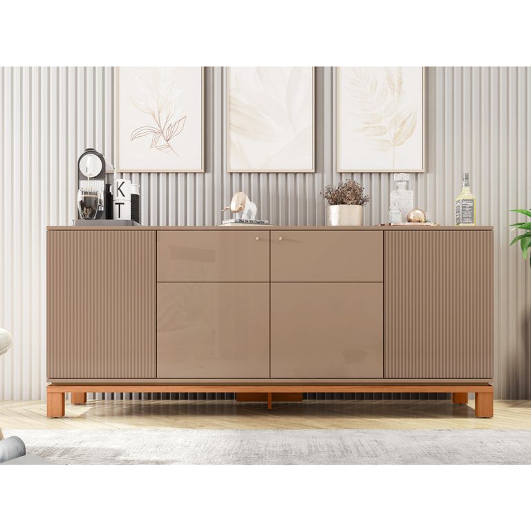 Buffet Mondrian Gris Castaño 37.9x179.4x77 cm