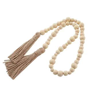 SOHOGAR - Cuentas De Madera Beige 23.5x25 cm