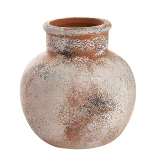 SOHOGAR - Jarrón De Cerámica Beige 36x32 cm