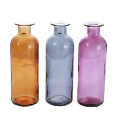 SOHOGAR - Botella Decorativa De Vidrio Colores Surtidos 20 cm