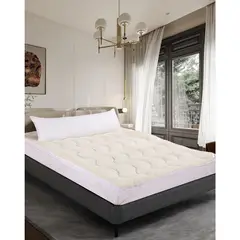 ILLUSIONS - Cubrecolchón King Blanco