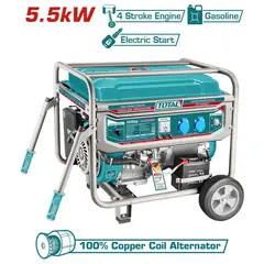 TOTAL TOOLS - Generador a Gasolina Partida Eléctrica 5.5 kW 25 kg