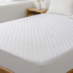 ILLUSIONS - Cubrecolchón 2 plazas Blanco