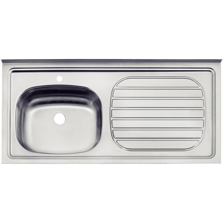 Lavaplatos Sobreponer Secador Derecho 1 Cubeta(s) 52x19x13 cm Acero inoxidable