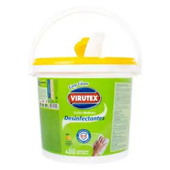VIRUTEX - Toallas Desinfectantes Multiuso Limón 400 Unidades