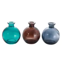 SOHOGAR - Florero Mini De Vidrio Colores Surtidos 9 cm