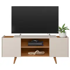 ALTAVISION - Rack TV 55 " River WH Blanco café 136x54.5x36.3 cm