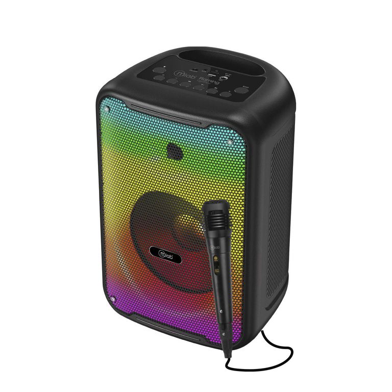 Parlante Flaming Pulse Beats 8" Micrófono Cable
