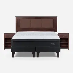 ROSEN - Cama 2 plazas TEMPO Negro