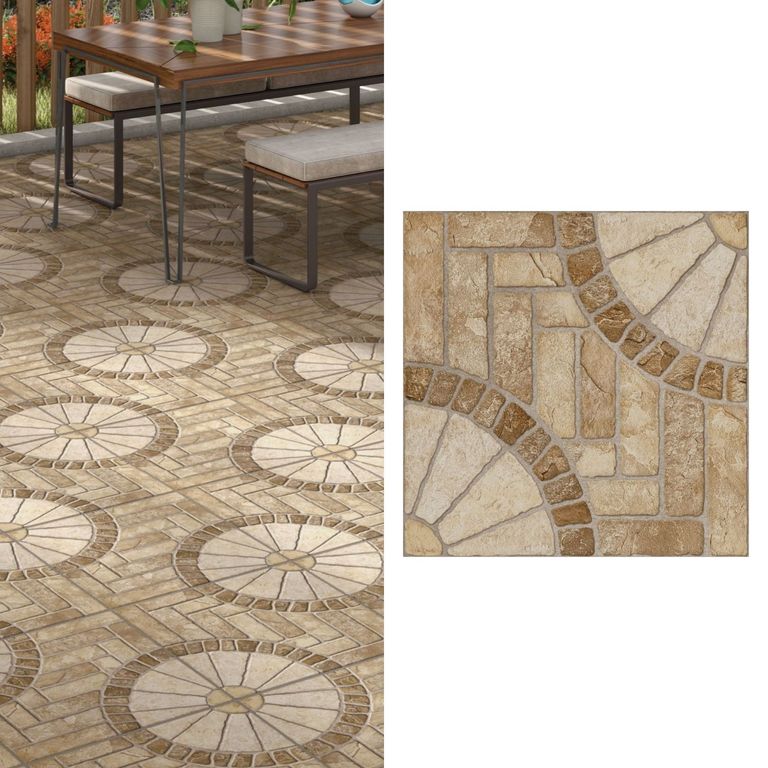 Cerámica 50x50 cm Pompeia Marron Variado 2.33 m2