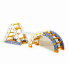 KIDSCOOL - Juego Pikler Montessori 42x68x210 cm Naranjo