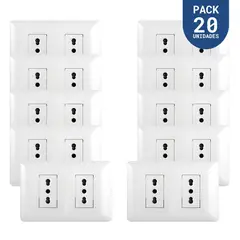 WANT - Tomacorriente Simple 10/16A 250V Blanco 20 un