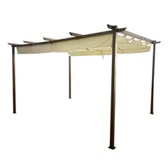 EL BARCO - Pérgola Marfil Poliéster 300x400x230 cm