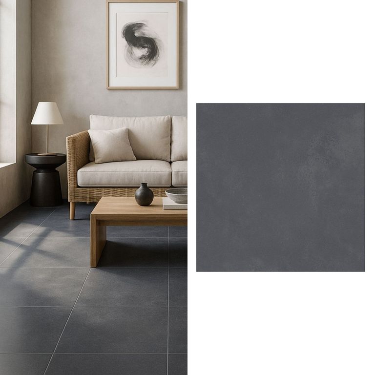 Porcelanato 60x60 cm Flik Gris Oscuro 1.44 m2