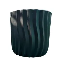 POTTERY - Macetero Grande de Polietileno 40.6x38.1 cm Negro